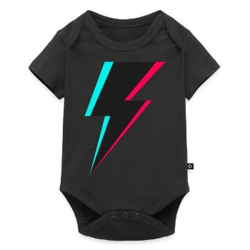 Lightning Logo - Baby Premium short-sleeve bodysuit - black - Front