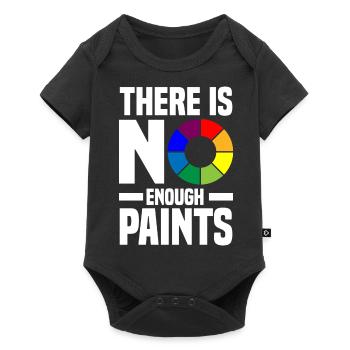 Acrylgießen Geschenke | Maler Kunst Leinwand Farbe - Baby Premium Kurzarmbody - Schwarz - Vorne
