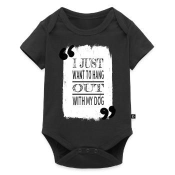 Dogs Animal Shelter Beagle Dogs Fun - Baby Premium short-sleeve bodysuit - black - Front