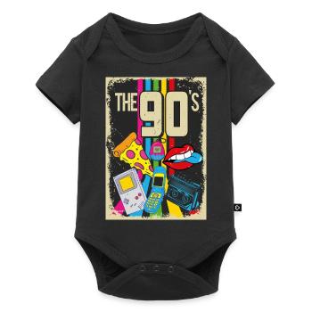 Les années 90 - Body à manches courtes Premium Bébé - noir - Devant