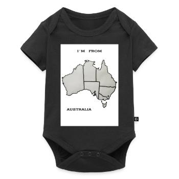 I'm from Australia slogan - Baby Premium short-sleeve bodysuit - black - Front