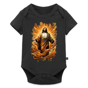 Jésus Bible Religion Chrétienne Croix Chrétienne Chrétienne - Body à manches courtes Premium Bébé - noir - Devant