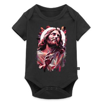 jesus bibel christliche religion christliches kreuz christlich - Baby Premium Kurzarmbody - Schwarz - Vorne