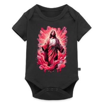 jesus bibel christliche religion christliches kreuz christlich - Baby Premium Kurzarmbody - Schwarz - Vorne