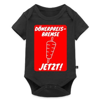 KEBAB PRICE BRAKE Now kebab policy price brake - Baby Premium short-sleeve bodysuit - black - Front