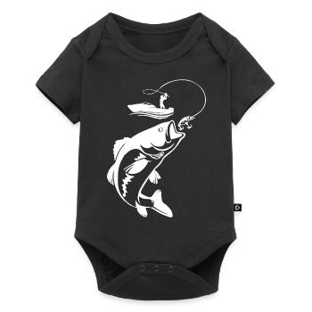 fish, fish, fishing, lake, sea, fishing, fauna, exotic - Baby Premium short-sleeve bodysuit - black - Front