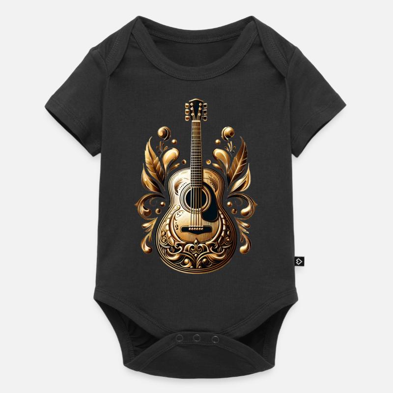 guitare - Body à manches courtes Premium Bébé - noir