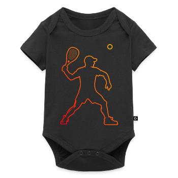 Racquetball Men's Racquetball Play Pickleball - Baby Premium short-sleeve bodysuit - black - Front