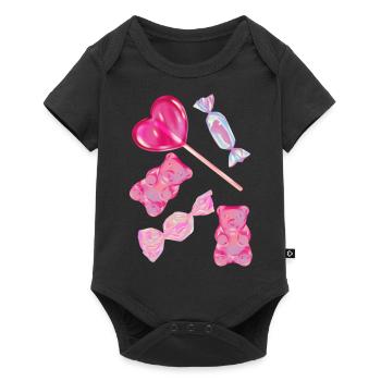 Süßigkeiten Candy - Baby Premium short-sleeve bodysuit - black - Front