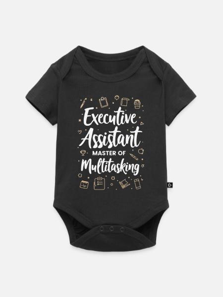 Assistent der Geschäftsführung Multitasking Expert - Baby Premium Kurzarmbody - Schwarz