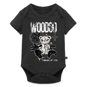 Voodo doll grunge - Baby Premium short-sleeve bodysuit - black - Front