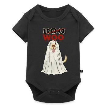 Chiens Fantômes Déguisement Costume D’animal - Body à manches courtes Premium Bébé - noir - Devant