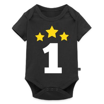 1 Year Star - 1st Anniversary Gift - Baby Premium short-sleeve bodysuit - black - Front