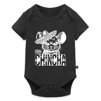 Brand BadChincha White - Baby Premium Kurzarmbody - Schwarz - Vorne