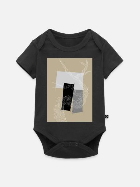 Weisser Baum - Baby Premium Kurzarmbody - Schwarz