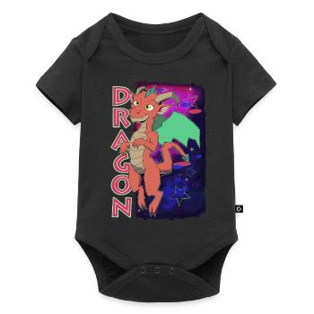 Cute Dragon - Baby Premium Kurzarmbody - Schwarz - Vorne