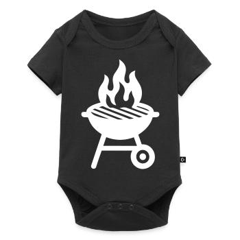 Icône du gril - Body à manches courtes Premium Bébé - noir - Devant