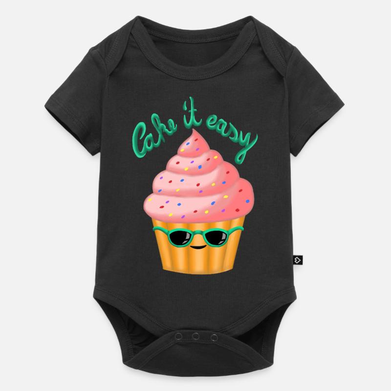 Cake it easy - Baby Premium Kurzarmbody - Schwarz