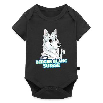 TEAM Berger Blanc Suisse - Body à manches courtes Premium Bébé - noir - Devant