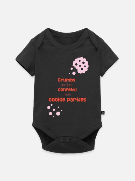 Crumb Confett - Baby Premium Kurzarmbody - Schwarz