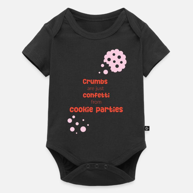 Confett de miettes - Body à manches courtes Premium Bébé - noir