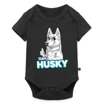TEAM Husky - White - Baby Premium short-sleeve bodysuit - black - Front
