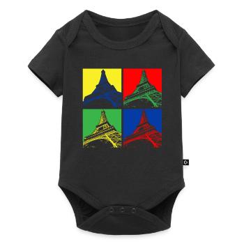 Eiffel tower - Baby Premium short-sleeve bodysuit - black - Front