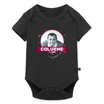 Humorous Tribute T shirt to Coluche - Baby Premium short-sleeve bodysuit - black - Front