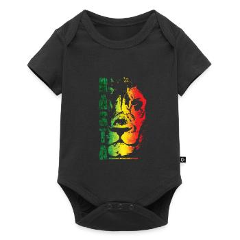 Rasta Lion Rainbow Style - Baby Premium short-sleeve bodysuit - black - Front