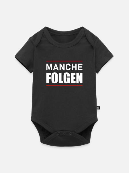 Manche folgen - Baby Premium Kurzarmbody - Schwarz
