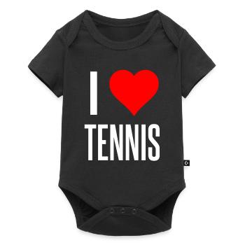 tennis - Body à manches courtes Premium Bébé - noir - Devant