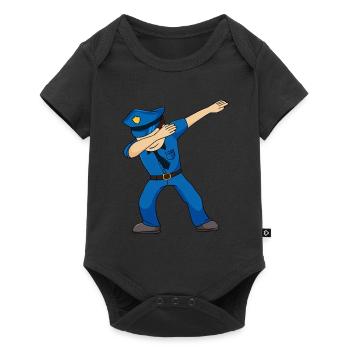 Dabbing Polizei - Baby Premium Kurzarmbody - Schwarz - Vorne