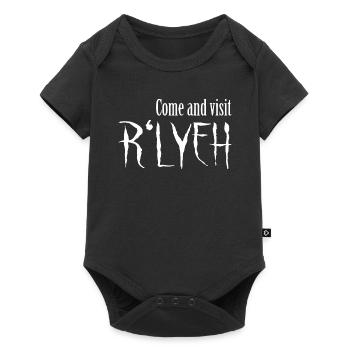 Come and visit R'lyeh - Cthulhu / Lovecraft - Baby Premium Kurzarmbody - Schwarz - Vorne