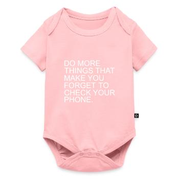 Forget the smartphone - Baby Premium short-sleeve bodysuit - rose - Front