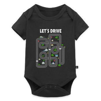 Auto toy car play massage - Baby Premium short-sleeve bodysuit - black - Front