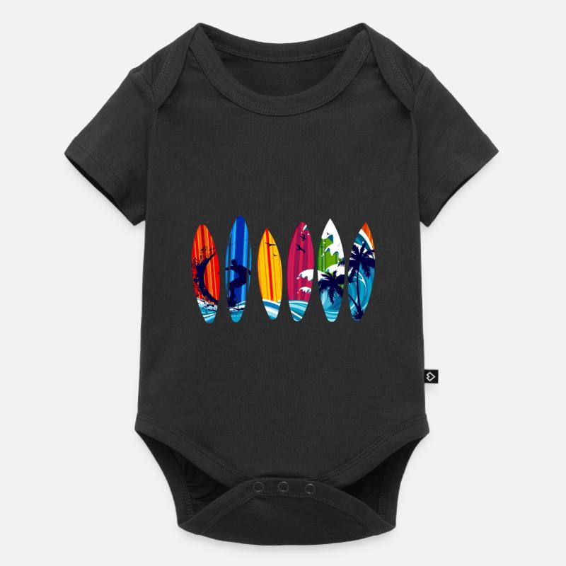 Planche de surf surf - Body à manches courtes Premium Bébé - noir