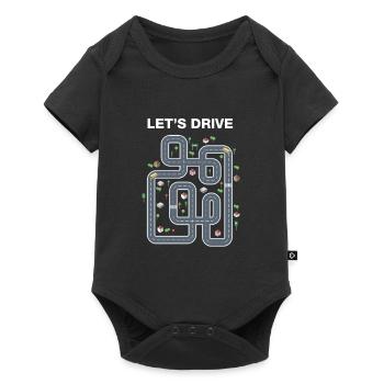 Play Cars on Daddy's Back Dad Massage - Baby Premium short-sleeve bodysuit - black - Front