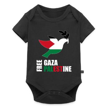 Free gaza Palestine - Baby Premium short-sleeve bodysuit - black - Front