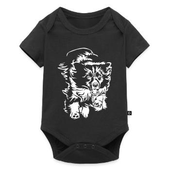 Border Collie "Black Edition" - Baby Premium short-sleeve bodysuit - black - Front