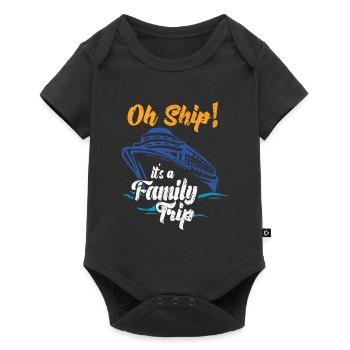 croisière Temps Oh Navire C’est un cadeau de navire de voyage en famille - Body à manches courtes Premium Bébé - noir - Devant