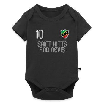 St. Kitts and Nevis Football Team - Baby Premium short-sleeve bodysuit - black - Front