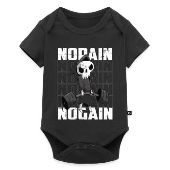 Body Building Skelett - Baby Premium Kurzarmbody - Schwarz - Vorne