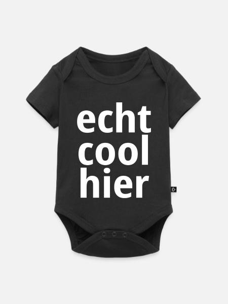 Echt cool hier - Baby Premium Kurzarmbody - Schwarz
