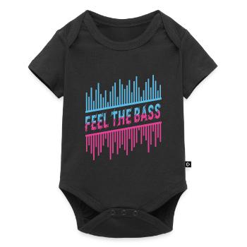 Ressentez la basse DJ Techno House Dance Music - Body à manches courtes Premium Bébé - noir - Devant