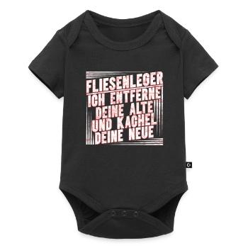 Fliesenleger Fliesen Handwerker - Baby Premium Kurzarmbody - Schwarz - Vorne
