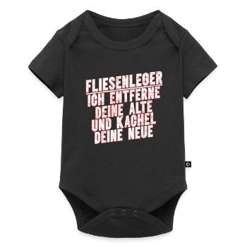 Fliesenleger Fliesen Handwerker - Baby Premium Kurzarmbody - Schwarz - Vorne
