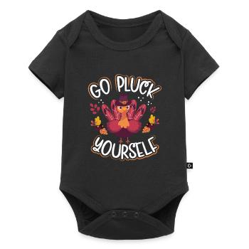 Go And Pluck Yourself - Baby Premium short-sleeve bodysuit - black - Front