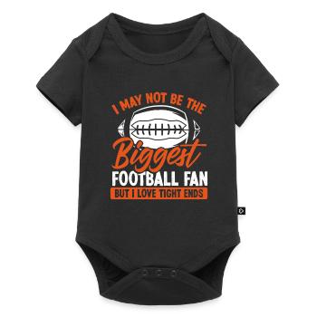 Je ne suis pas le plus grand fan de football - Body à manches courtes Premium Bébé - noir - Devant