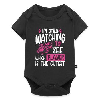 I Only Watch American Football - Baby Premium short-sleeve bodysuit - black - Front