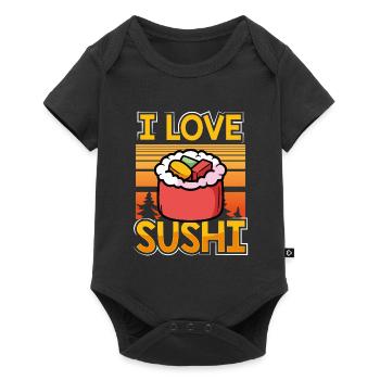 Kawaii J’adore les sushis - Body à manches courtes Premium Bébé - noir - Devant